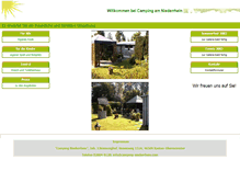 Tablet Screenshot of camping-niederrhein.com